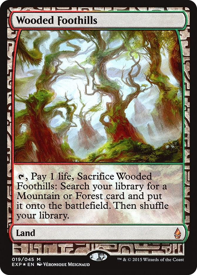 0019 Wooded Foothills M Zendikar Expeditions