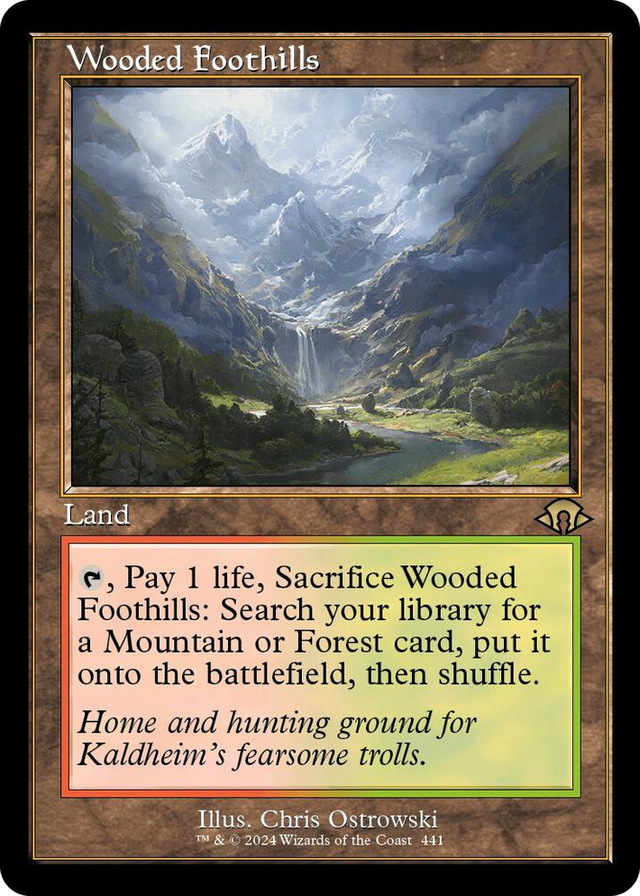 0441 Wooded Foothills (Retro Frame) R Modern Horizons 3