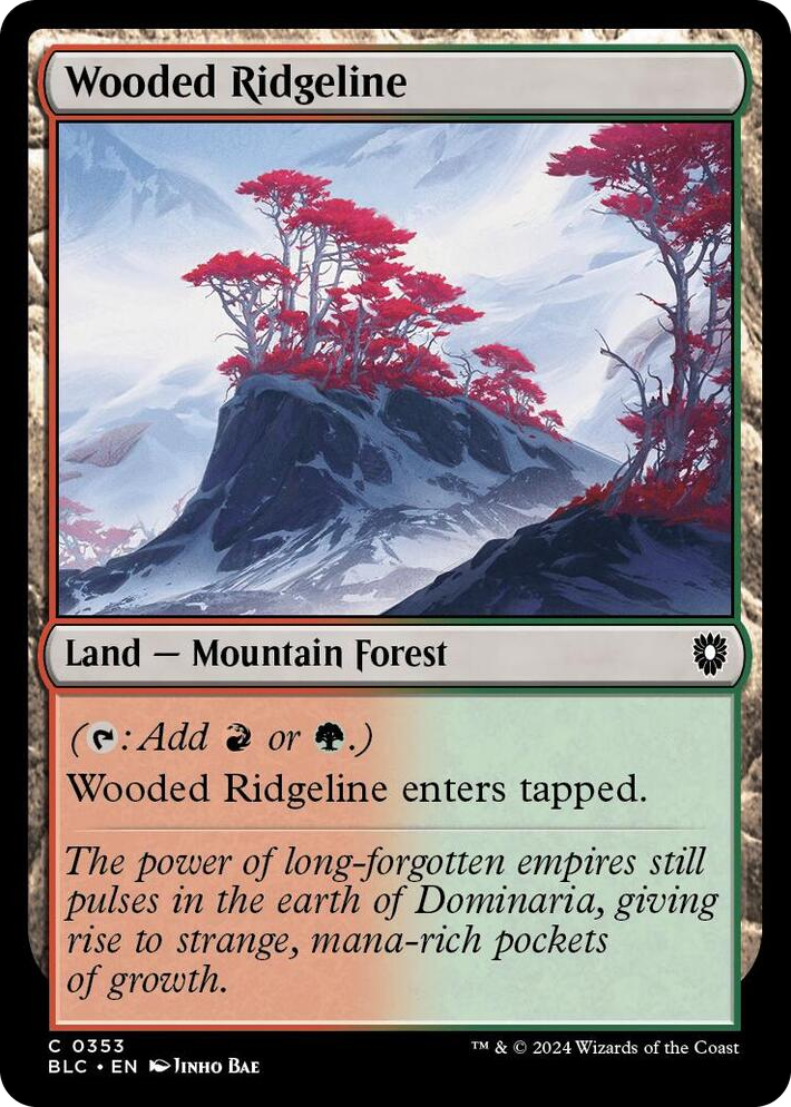 0353 Wooded Ridgeline C Commander: Bloomburrow