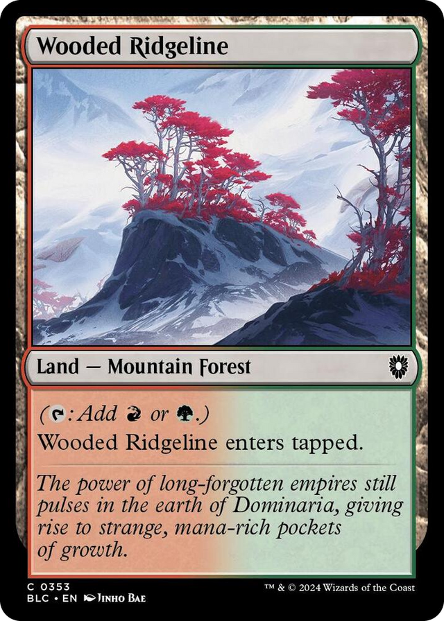 0353 Wooded Ridgeline C Commander: Bloomburrow