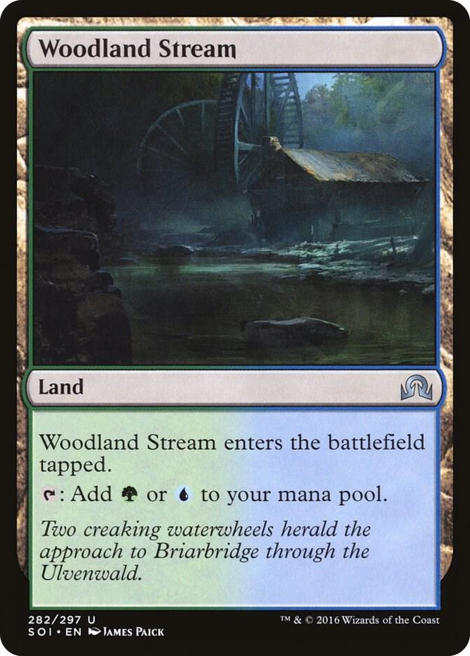 Woodland Stream #282 U - Shadows over Innistrad Pokemon card