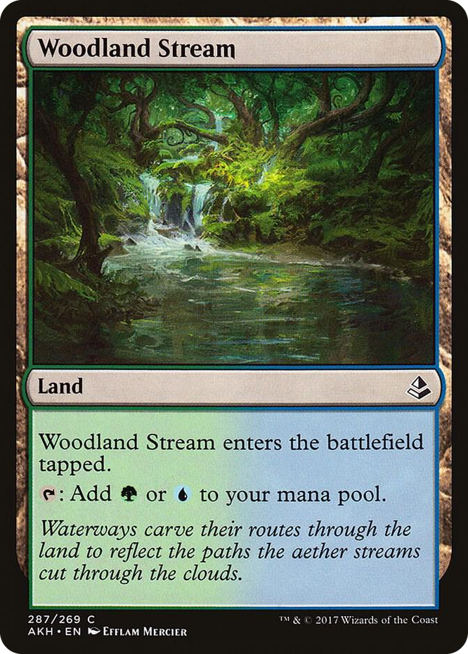 Woodland Stream #287 C - Amonkhet Pokemon card