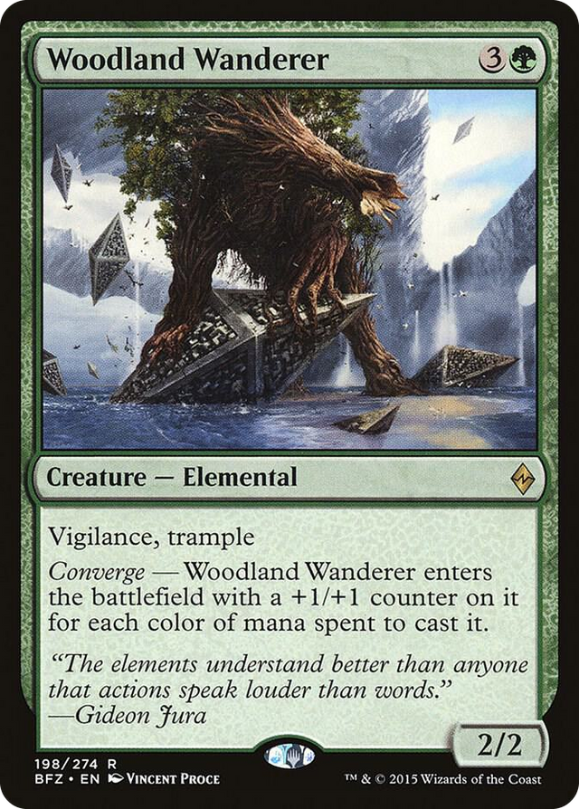 0198 Woodland Wanderer R Battle for Zendikar