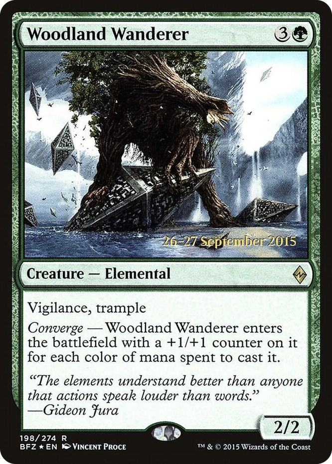 Woodland Wanderer #198 R - Prerelease Cards Pokemon card