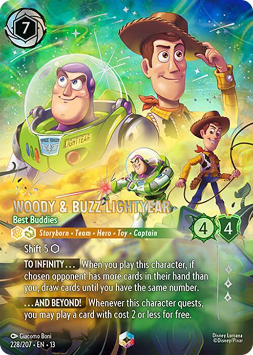 Woody & Buzz Lightyear - Best Buddies (Enchanted) #228 Enchanted - Attack of the Vine! Pokemon card