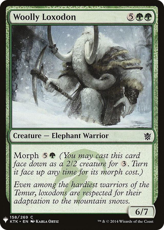 0158 Woolly Loxodon C The List Reprints