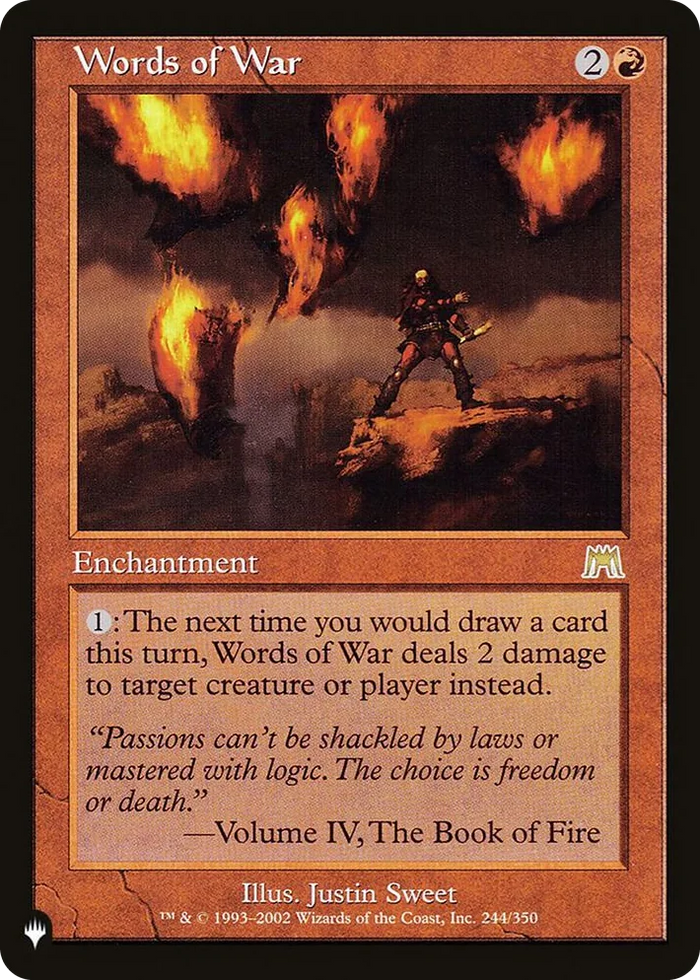 0244 Words of War R The List Reprints