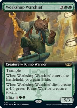 0432 Workshop Warchief (Extended Art) R Streets of New Capenna