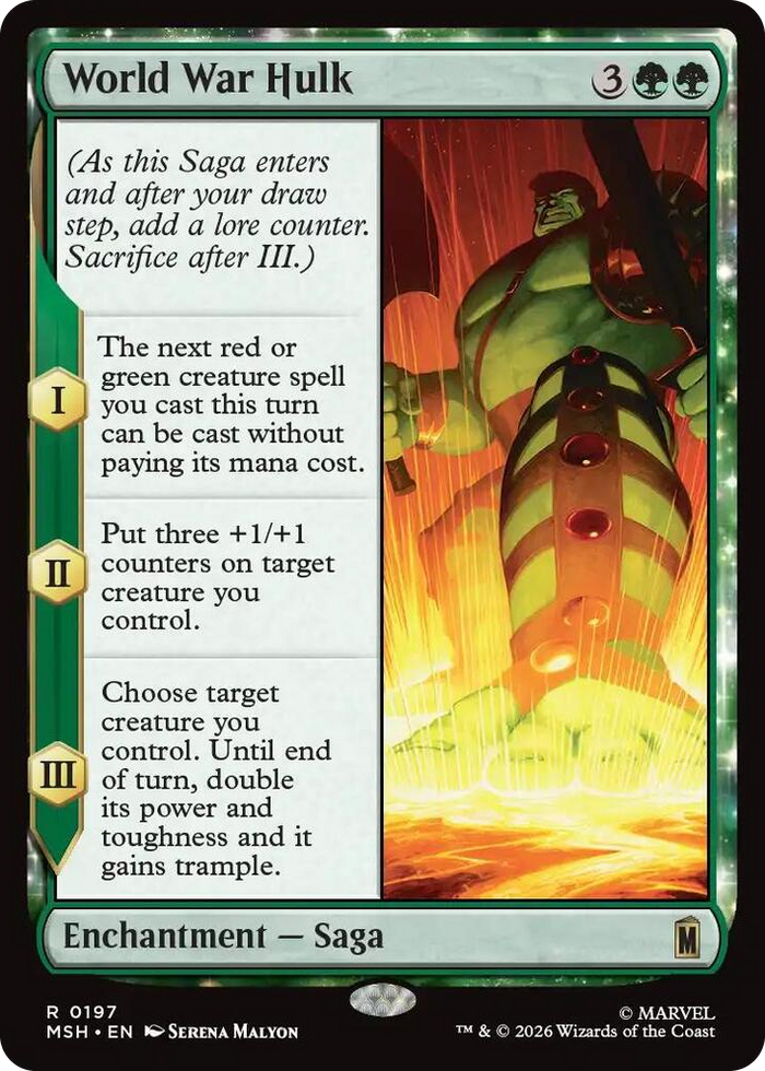 World War Hulk #197 R - Marvel Super Heroes Pokemon card