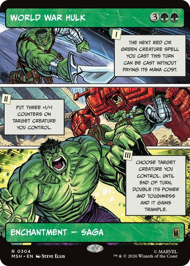 0304 World War Hulk (Borderless) R Marvel Super Heroes