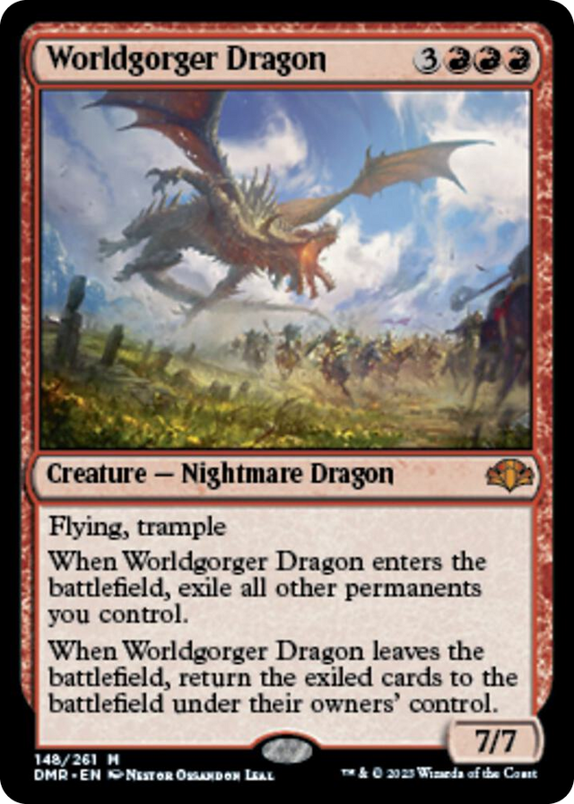 0148 Worldgorger Dragon M Dominaria Remastered