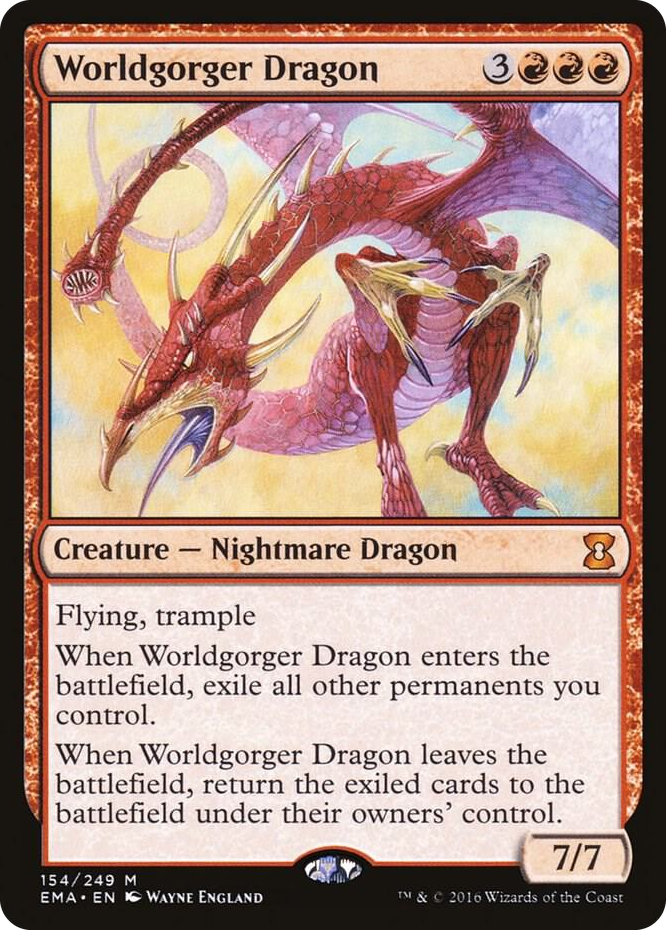 Worldgorger Dragon #154 M - Eternal Masters Pokemon card
