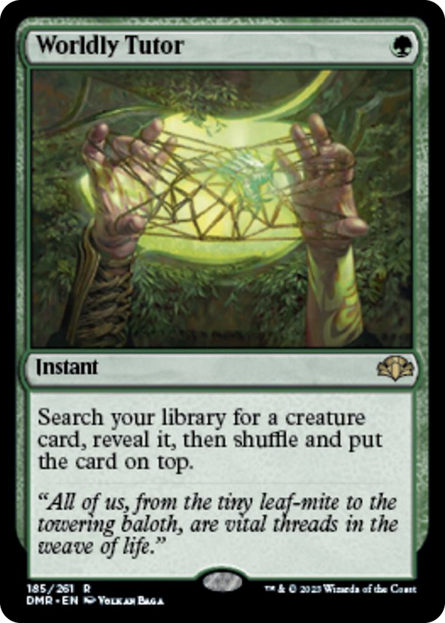 0185 Worldly Tutor R Dominaria Remastered