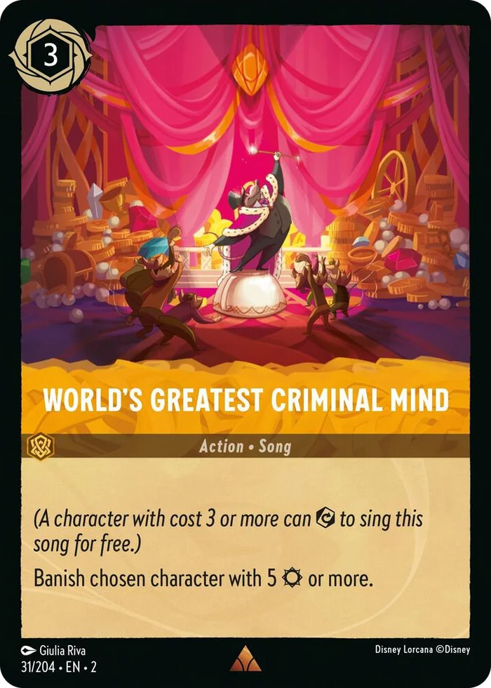 World's Greatest Criminal Mind #31 Rare - Rise of the Floodborn Pokemon card