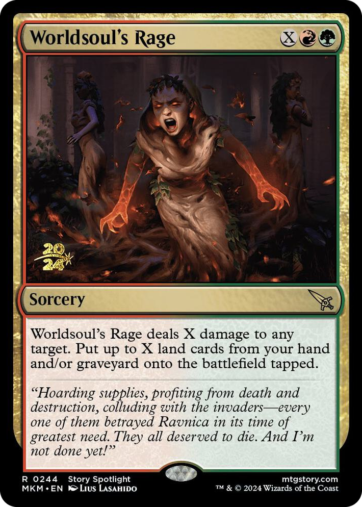 0244 Worldsoul's Rage R Prerelease Cards