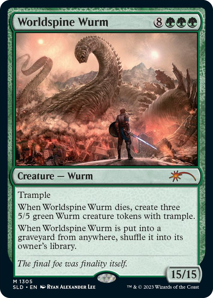 1305 Worldspine Wurm M Secret Lair Drop Series
