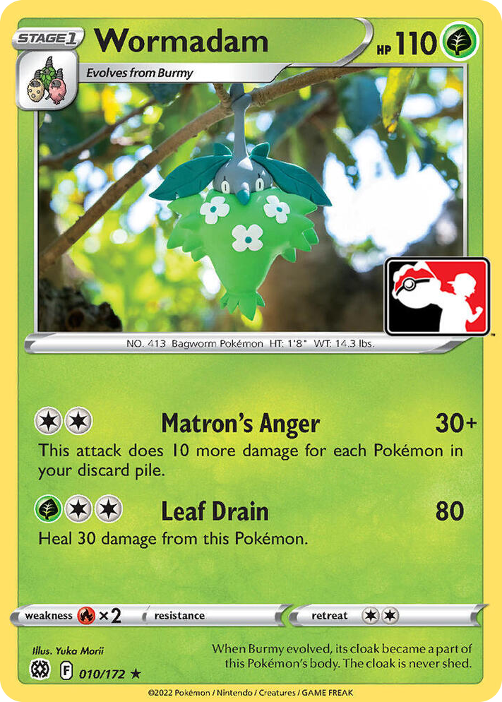 0010 Wormadam Rare Prize Pack Series Cards
