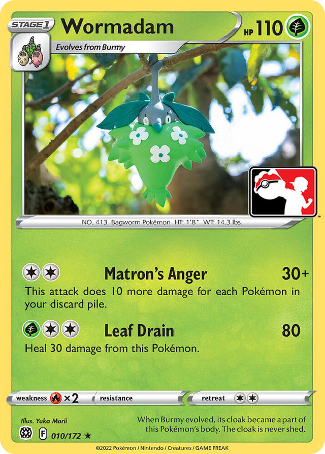 0010 Wormadam Rare Prize Pack Series Cards