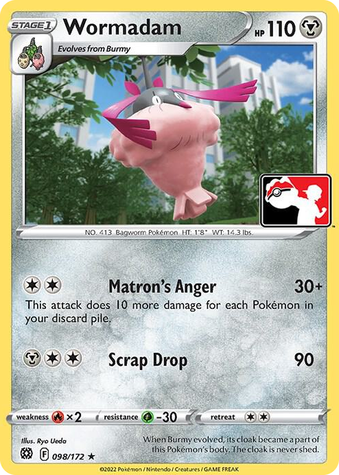 0098 Wormadam Rare Prize Pack Series Cards