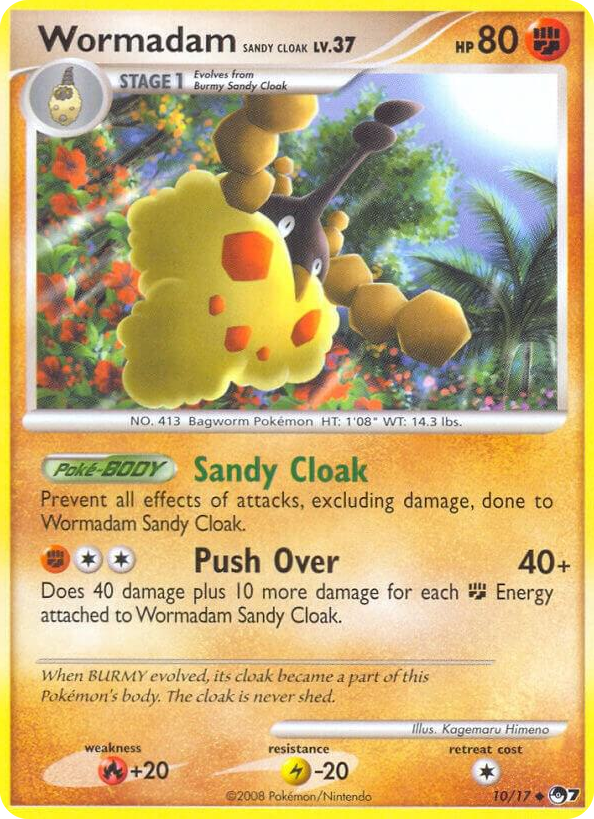 0010 Wormadam Sandy Cloak Uncommon POP Series 7