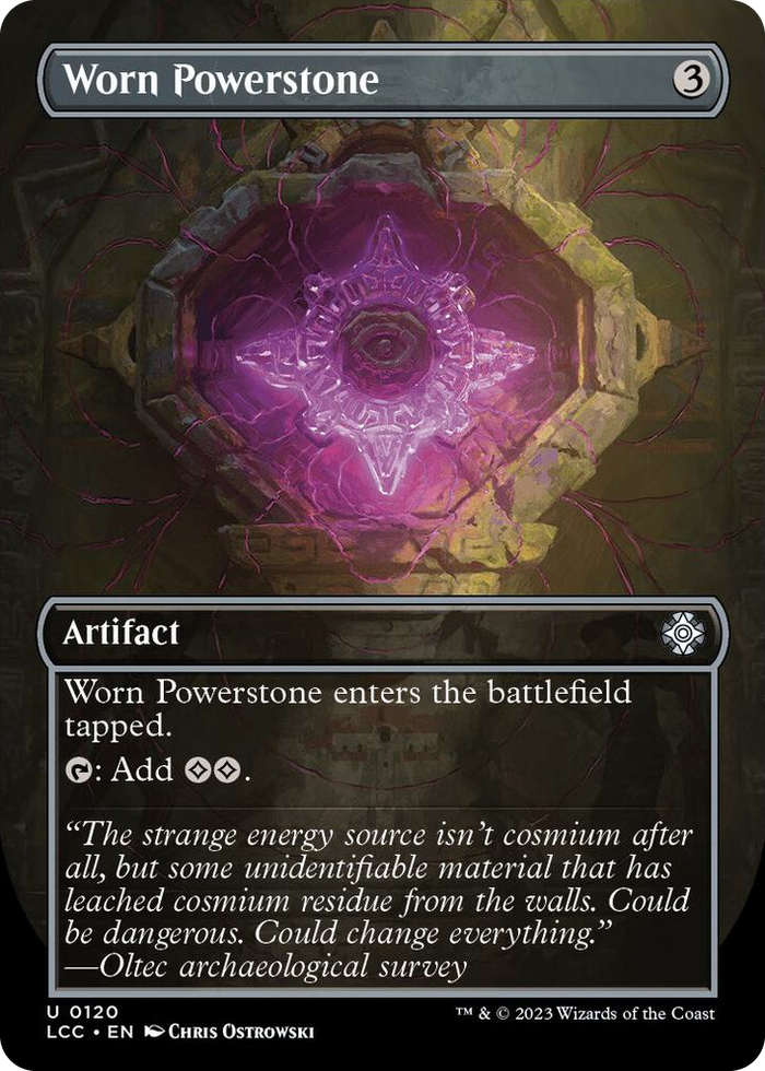 Worn Powerstone (Borderless) #120 U - Commander: The Lost Caverns of Ixalan Pokemon card