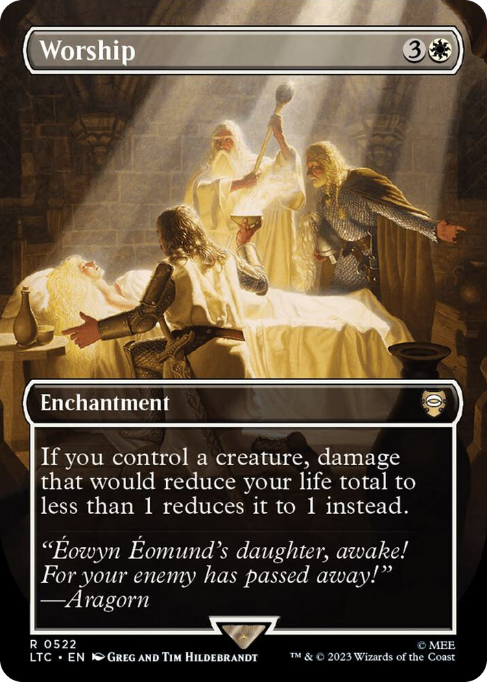0522 Worship (Borderless) R Commander: The Lord of the Rings: Tales of Middle-earth