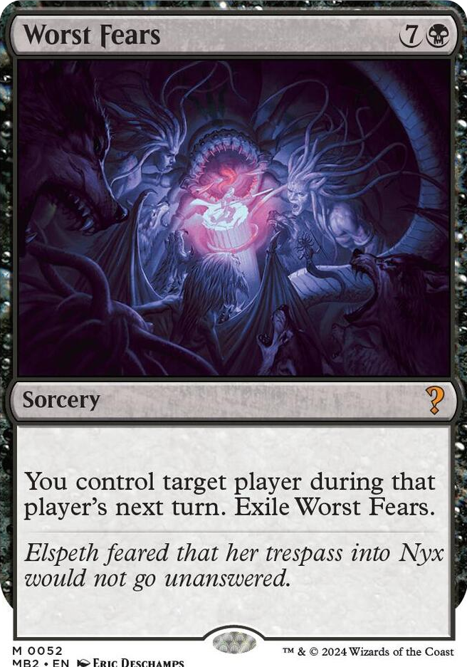 0052 Worst Fears (White Border) M Mystery Booster 2