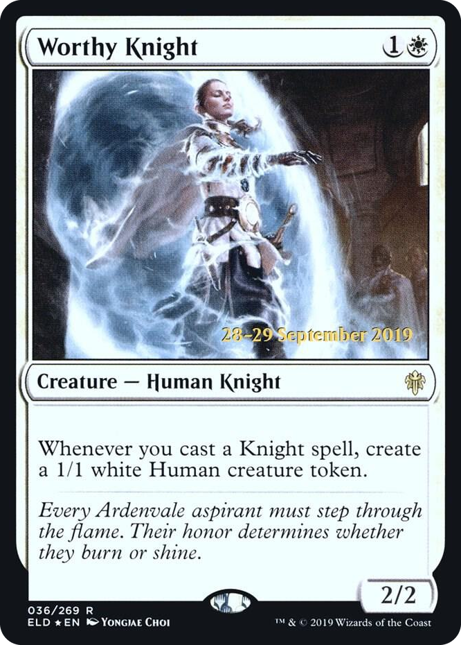0036 Worthy Knight R Prerelease Cards