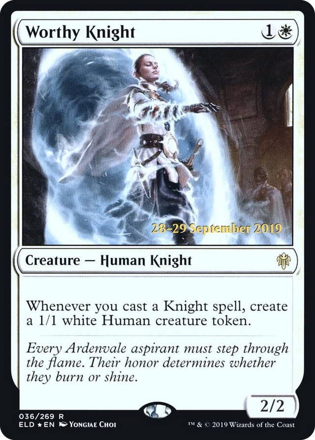 0036 Worthy Knight R Prerelease Cards