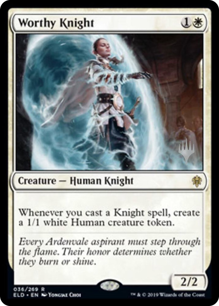 0036 Worthy Knight R Promo Pack: Throne of Eldraine