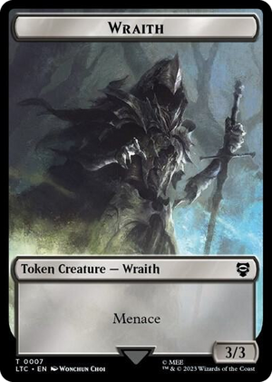 0007 Wraith // Goblin Double-Sided Token T Commander: The Lord of the Rings: Tales of Middle-earth