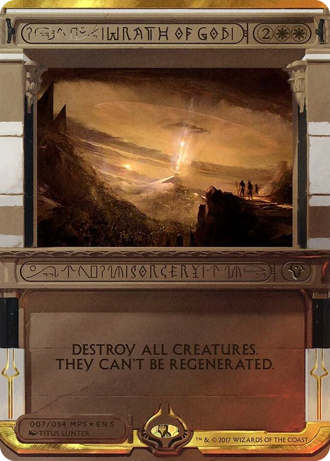 Wrath of God #7 M - Masterpiece Series: Amonkhet Invocations Pokemon card