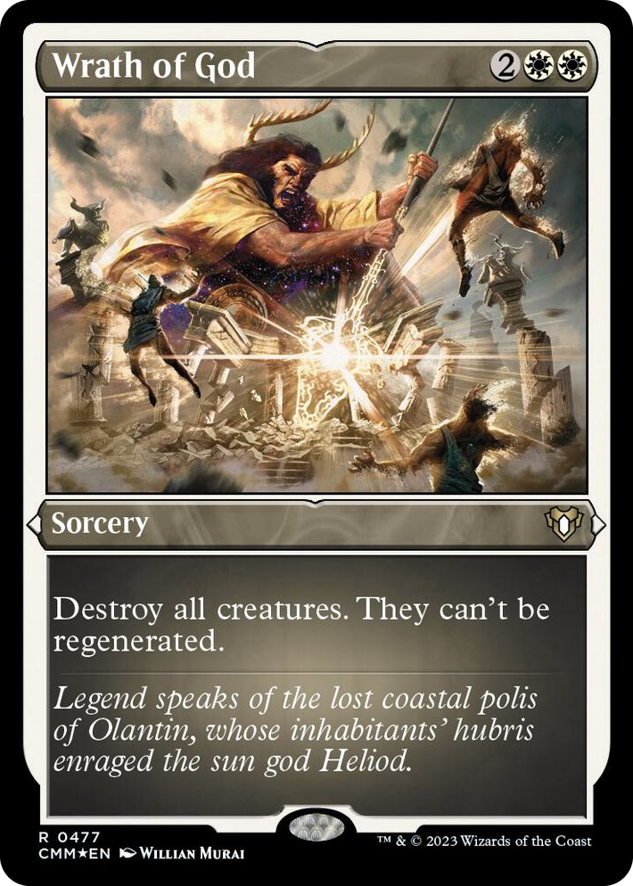 0477 Wrath of God (Foil Etched) R Commander Masters