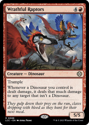 0088 Wrathful Raptors R Commander: The Lost Caverns of Ixalan