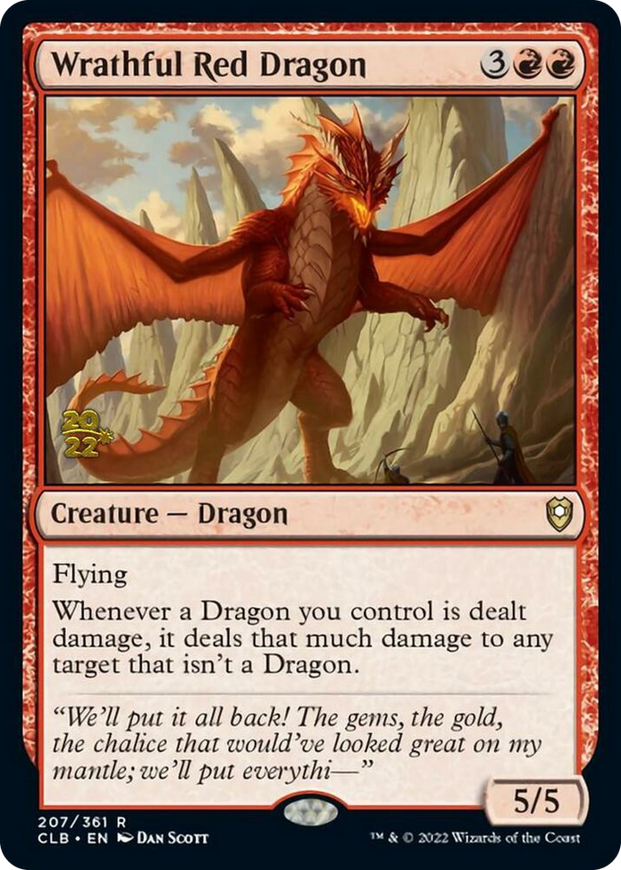 Wrathful Red Dragon #207 R - Prerelease Cards Pokemon card