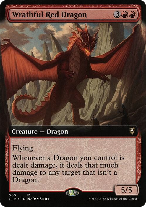 0585 Wrathful Red Dragon (Extended Art) R Commander Legends: Battle for Baldur's Gate