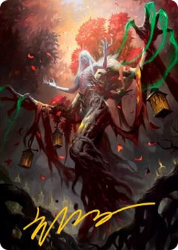 0009 Wrenn and Seven Art Card (Gold-Stamped Signature) S Art Series: Innistrad: Midnight Hunt