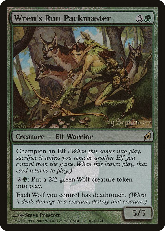 0244 Wren's Run Packmaster R Prerelease Cards