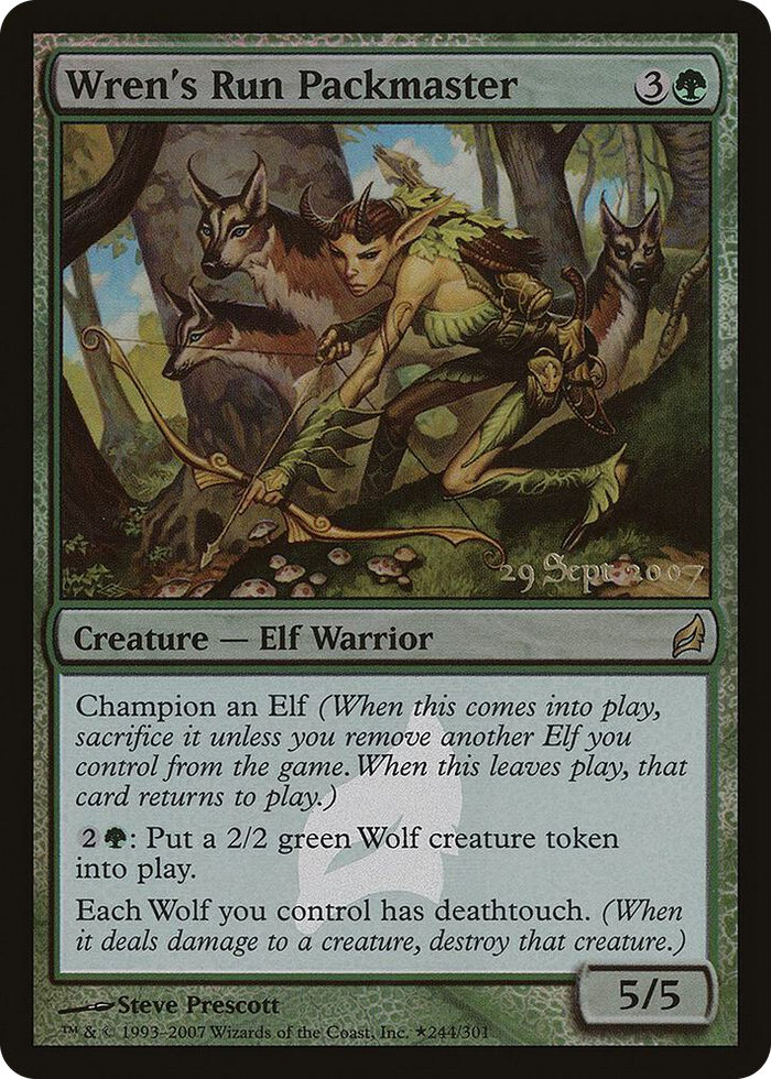 Wren's Run Packmaster #244 R - Prerelease Cards Pokemon card