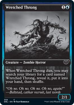 0358 Wretched Throng C Innistrad: Double Feature