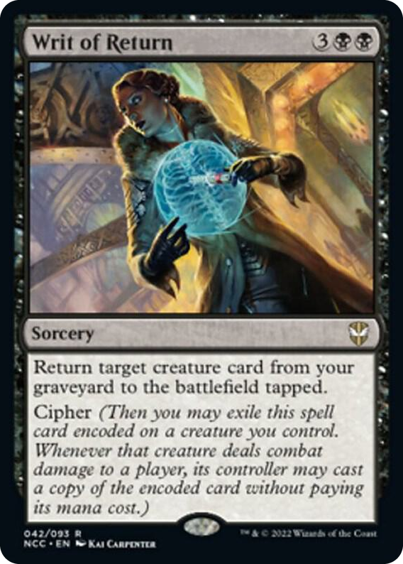 0042 Writ of Return R Commander: Streets of New Capenna