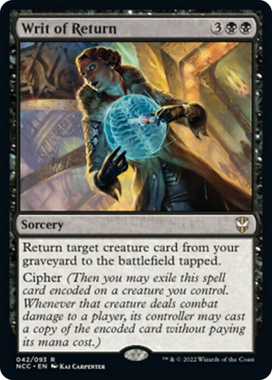 0042 Writ of Return R Commander: Streets of New Capenna
