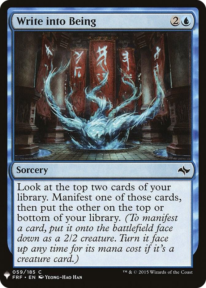 0059 Write into Being C The List Reprints