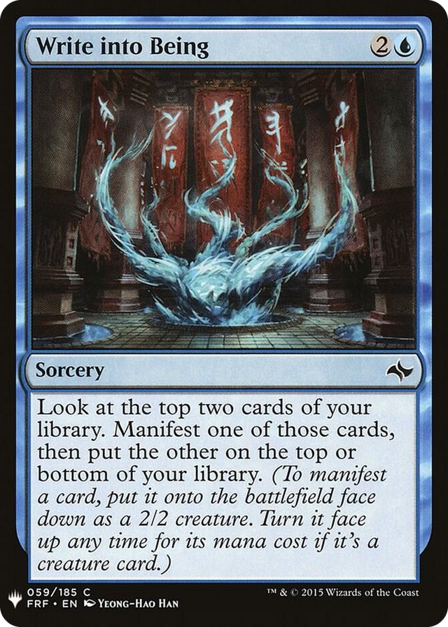 0059 Write into Being C The List Reprints
