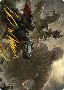 0027 Writhing Necromass Art Card (Gold-Stamped Signature) S Art Series: Dominaria United