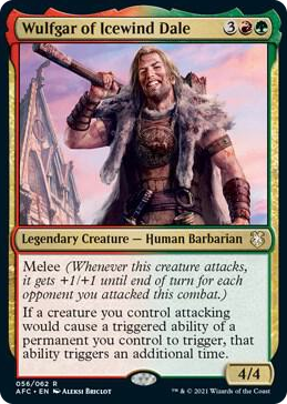 0056 Wulfgar of Icewind Dale R Commander: Adventures in the Forgotten Realms