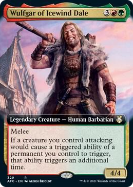 0329 Wulfgar of Icewind Dale (Extended Art) R Commander: Adventures in the Forgotten Realms