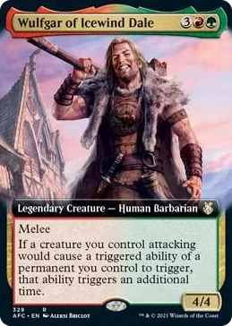 0329 Wulfgar of Icewind Dale (Extended Art) R Commander: Adventures in the Forgotten Realms