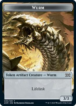 0030 Wurm (030) Token T Double Masters
