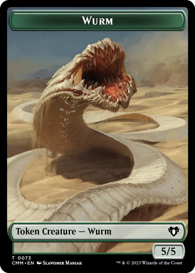 0073 Wurm // Spider Double-Sided Token T Commander Masters
